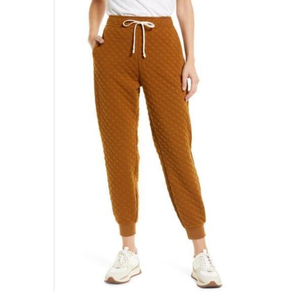 Madewell quilted jogger  in dry ceder size Medium